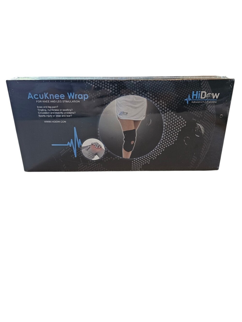 HiDow AcuKnee Wrap For Knee and Leg Stimulation Pain Free Living